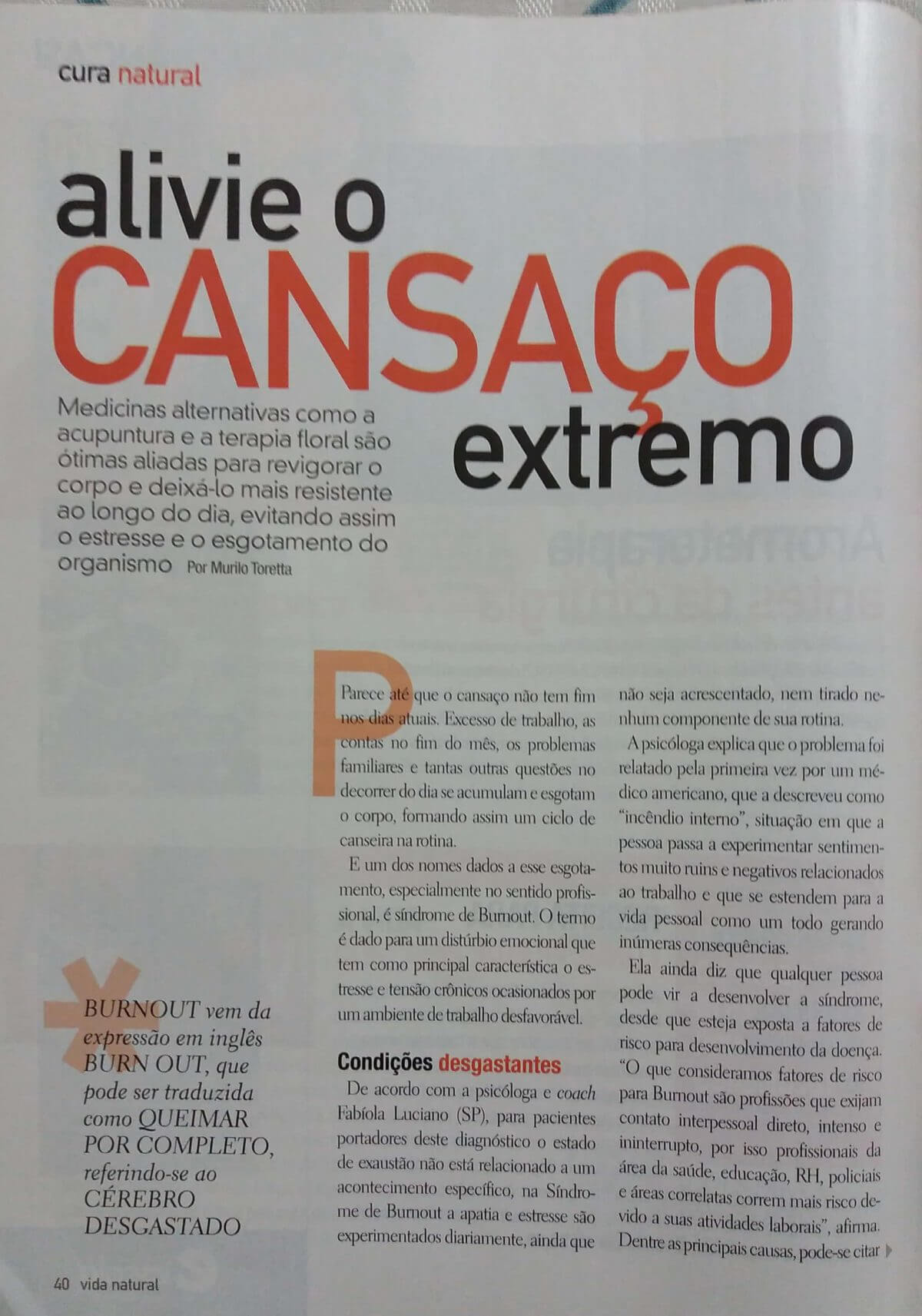 Alivie o cansaço extremo • Revista VIDA NATURAL